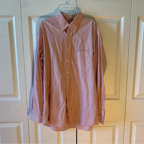 Coast Button Down - Orange/Blue Grey - Picture 1 of 4